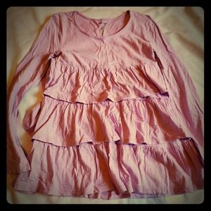 Old Navy girls ruffled shirt large
